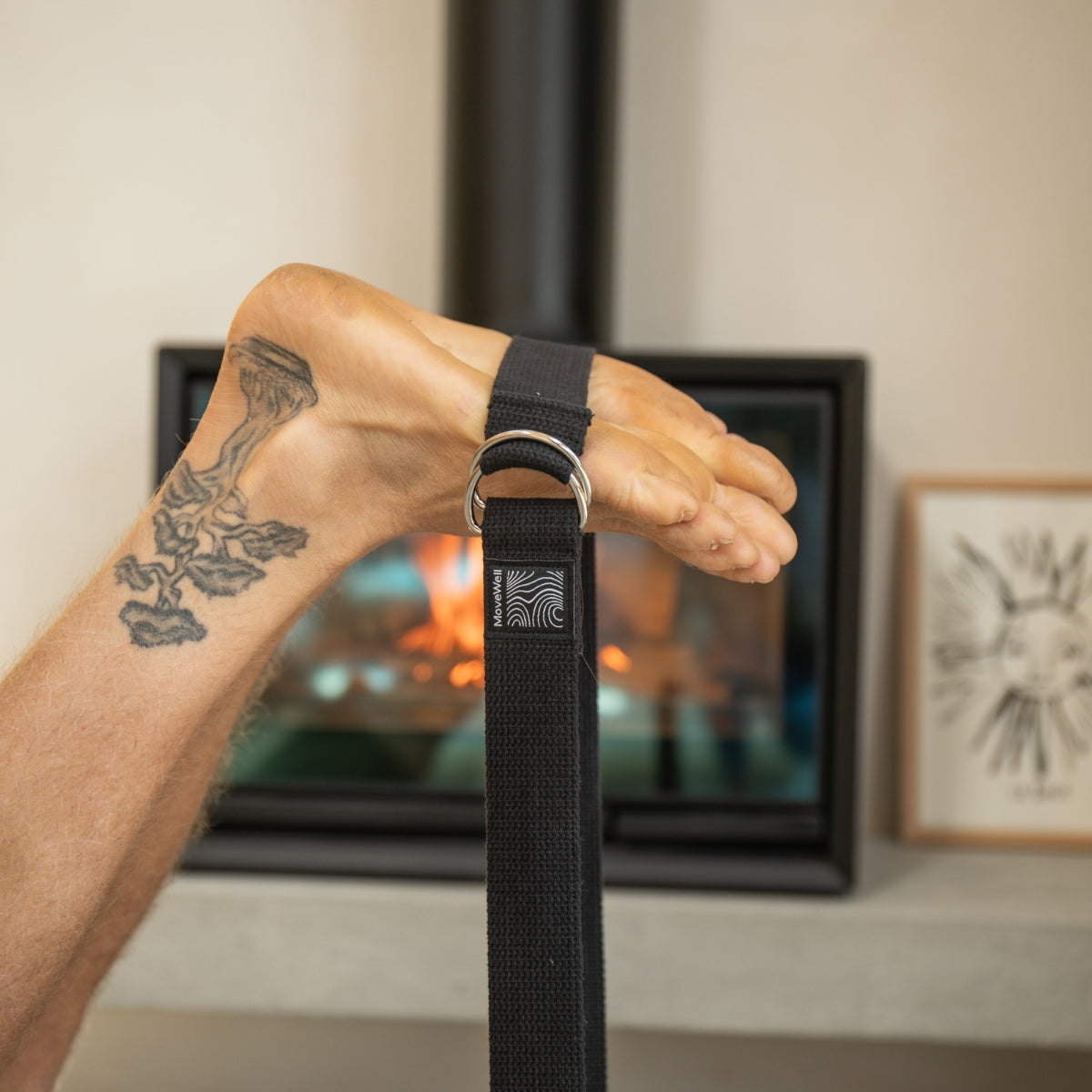 Sangle de yoga et Pilates en coton bio