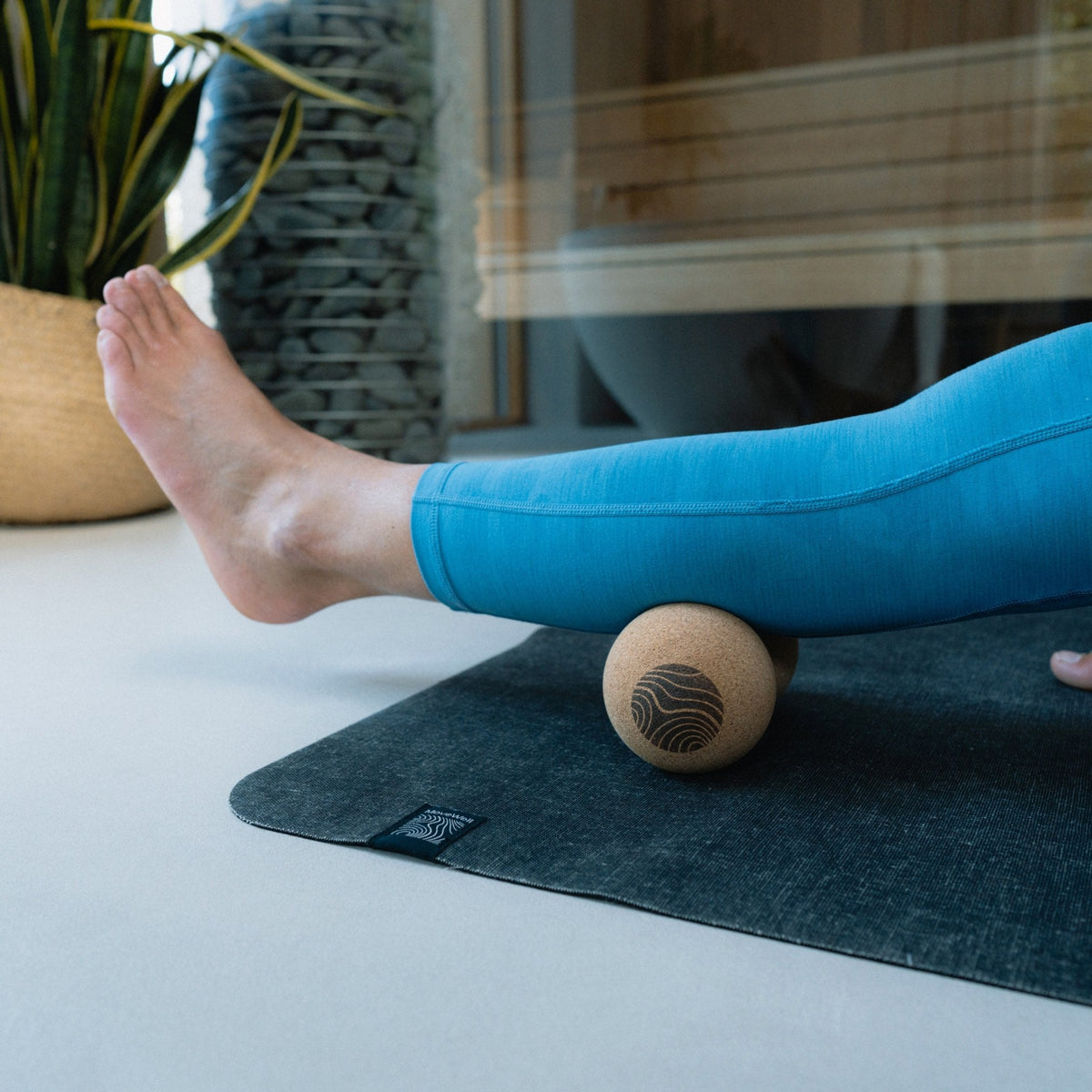 Rouleau de massage « Peanut » 100 % liège
