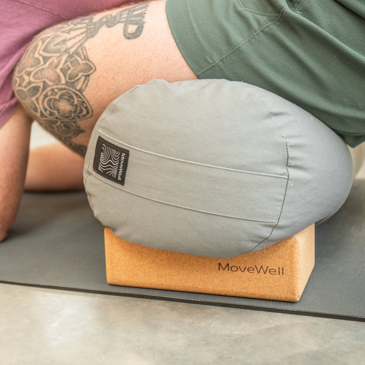 Coussin de yoga en coton bio et sarrasin