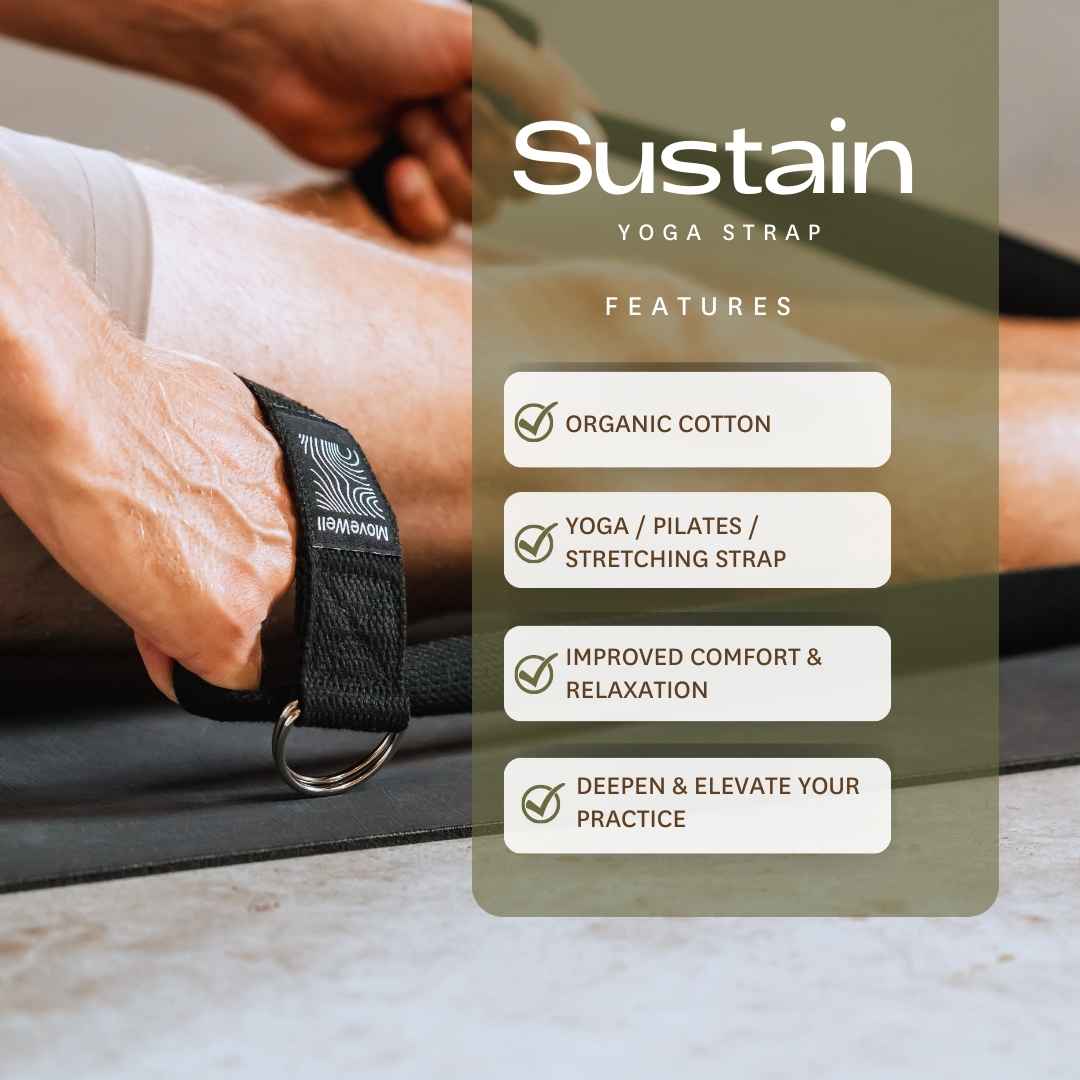 Sangle de yoga et Pilates en coton bio